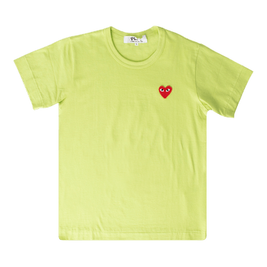 Short-Sleeve T-Shirt With Small Red Heart 'Green'