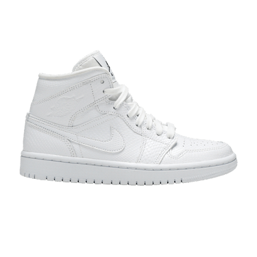 Wmns Air Jordan 1 Mid 'White Snakeskin'