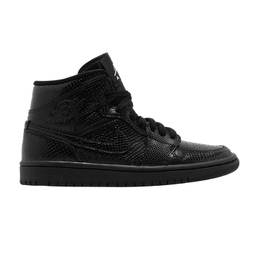 Wmns Air Jordan 1 Mid 'Black Snakeskin'