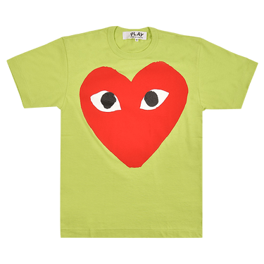 Comme des Garçons PLAY Pastelle Red Logo T-Shirt 'Green'