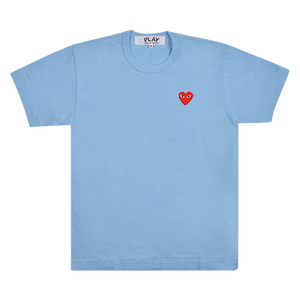 Comme des Garçons PLAY Pastelle Red Emblem T-Shirt 'Blue'