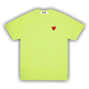 Comme des Garçons PLAY Pastelle Red Emblem T-Shirt 'Green'