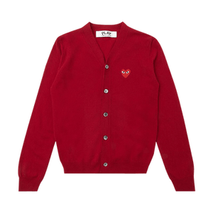 Comme des Garçons PLAY Knit Cardigan Red Heart 'Red'