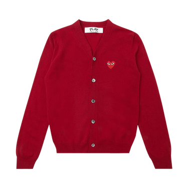 Comme des Garçons PLAY Knit Cardigan Red Heart 'Red'