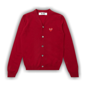 Comme des Garçons PLAY Knit Cardigan Red Heart 'Red'