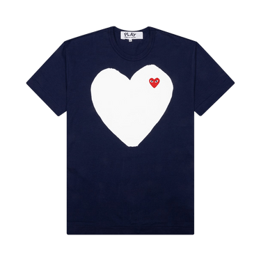 Comme des Garçons PLAY White Heart T-Shirt 'Navy'