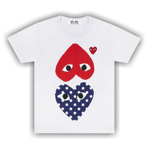 Comme des Garçons PLAY Polka Dot Mirror T-Shirt 'White'