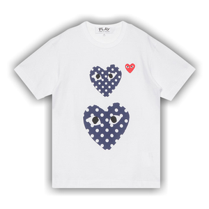 Comme des Garçons PLAY Polka Dot Duo T-Shirt 'White'
