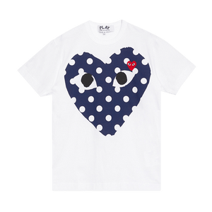 Comme des Garçons PLAY Polka Dot Full Heart T-Shirt 'White'