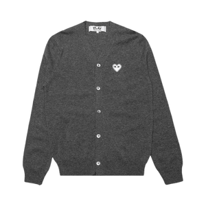 Comme des Garçons PLAY V-Neck Cardigan 'Grey'