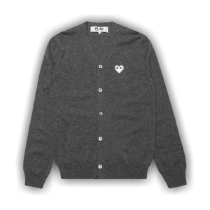Comme des Garçons PLAY V-Neck Cardigan 'Grey'