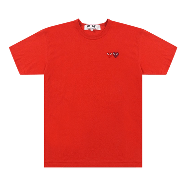 Comme des Garçons PLAY Double Hearts T-Shirt 'Red'