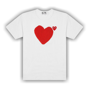 Comme des Garçons PLAY Red Emblem No Eyes T-Shirt 'White'