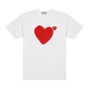 Comme des Garçons PLAY Red Emblem No Eyes T-Shirt 'White'