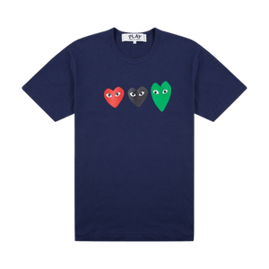 Comme des Garçons PLAY Multi Heart T-Shirt 'Navy'