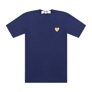 Comme des Garçons PLAY Gold Heart T-Shirt 'Navy'