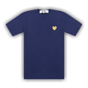 Comme des Garçons PLAY Gold Heart T-Shirt 'Navy'