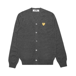 Comme des Garçons PLAY Gold Heart Cardigan 'Grey'