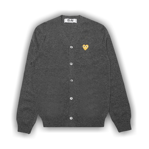 Comme des Garçons PLAY Gold Heart Cardigan 'Grey'