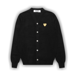 Comme des Garçons PLAY Gold Heart Cardigan 'Black'
