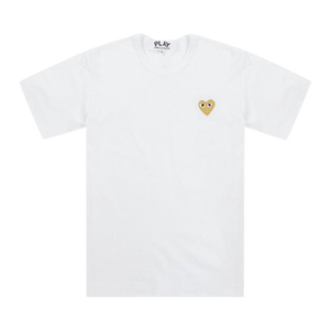 Comme des Garçons PLAY Gold Heart T-Shirt 'White'