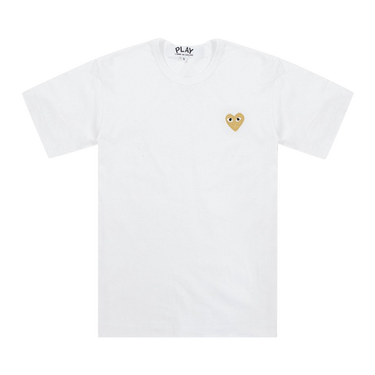 Comme des Garçons PLAY Gold Heart T-Shirt 'White'