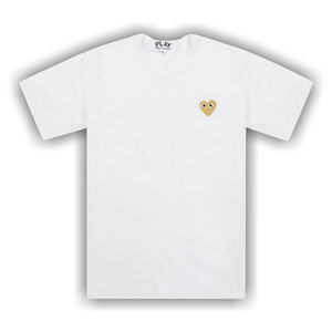 Comme des Garçons PLAY Gold Heart T-Shirt 'White'