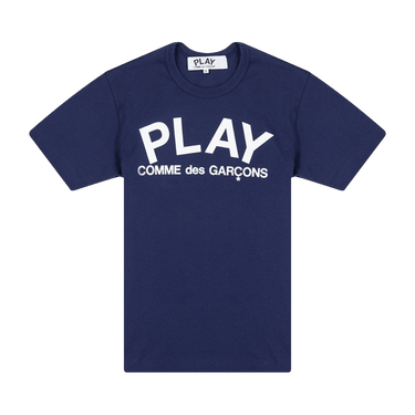 Comme des Garçons PLAY Text T-Shirt 'Navy'