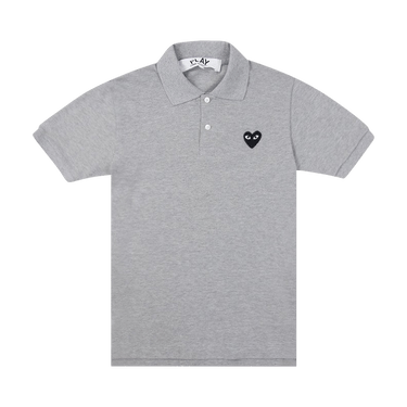 Comme des Garçons PLAY Black Emblem Polo Shirt 'Grey'