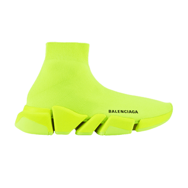 Balenciaga Wmns Speed 2 Trainer Knit 'Fluo Yellow'