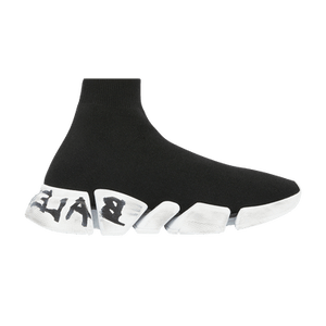 Balenciaga Wmns Speed 2.0 Sneaker 'Worn-Out Graffiti - Black White'