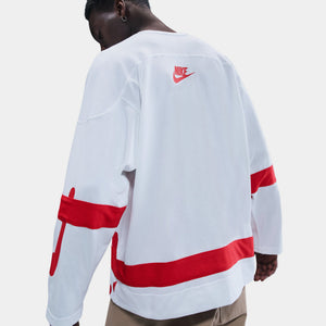 Nike Sportswear Club Hockey Jersey 'White/University Red/University Red'