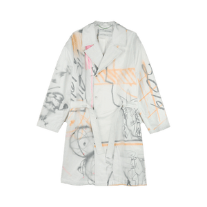 Off-White Futura Trench Coat 'White/Multicolor'