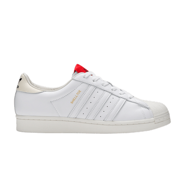 424 x adidas Superstar Shell Toe 'White Scarlet'