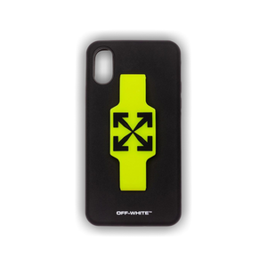 Off-White iPhone XS Cover With Finger Grip 'Black'