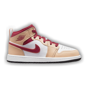 Air Jordan 1 Mid PS 'Light Curry Cardinal Red'