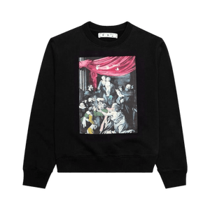 Off-White Caravaggio Painting Slim Crewneck 'Black'
