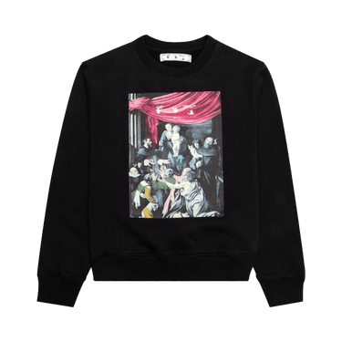 Off-White Caravaggio Painting Slim Crewneck 'Black'