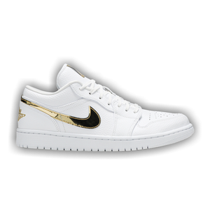 Wmns Air Jordan 1 Retro Low 'White Metallic Gold'