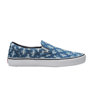 Supreme x Vans Slip-On 'Blue Hole Punch Denim'