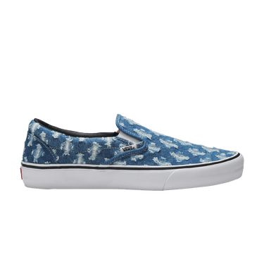 Supreme x Vans Slip-On 'Blue Hole Punch Denim'