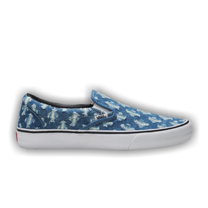 Supreme x Vans Slip-On 'Blue Hole Punch Denim'