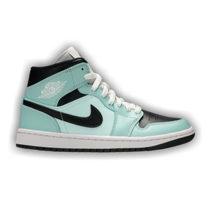 Wmns Air Jordan 1 Mid 'Aqua Black'
