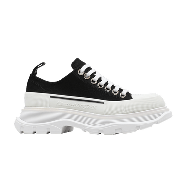 Alexander McQueen Wmns Tread Slick Lace Up 'Black White'