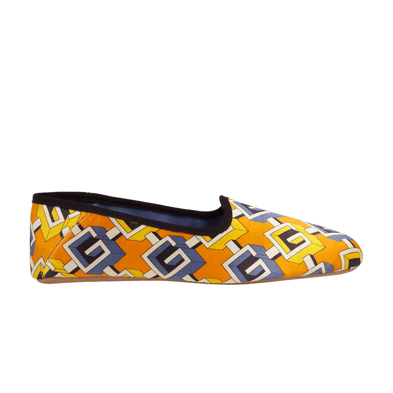 Gucci Wmns Slipper 'Geometric G Print - Yellow' 662868 20T10 7590