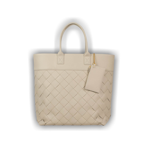 Bottega Veneta Maxi Cabat Tote Bag 'Mist White'