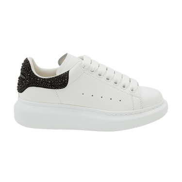 Alexander McQueen Wmns Oversized Sneaker 'White Black Crystal'