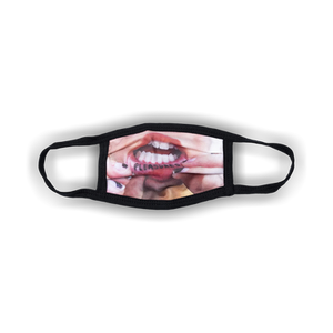 Pleasures Tattoo Face Mask 'Black'