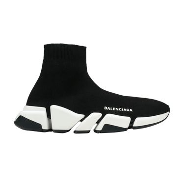 Balenciaga Speed 2 Trainer Knit 'Black White'