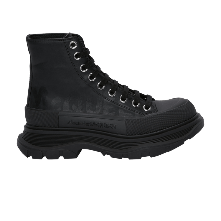 Alexander McQueen Wmns Tread Slick Boots 'Black' 676718 W4RQ2 1000